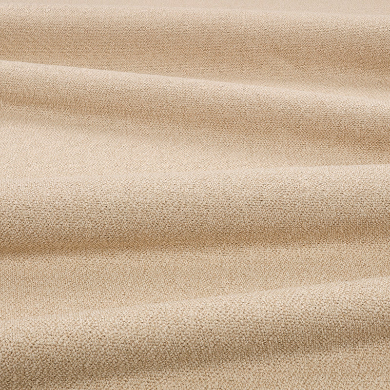 Relief FR Jute Ornate Drapery Fabric by Kirkby Design — draped