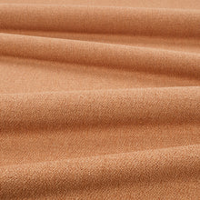 Relief FR Sweet Potato Ornate Drapery Fabric by Kirkby Design — draped