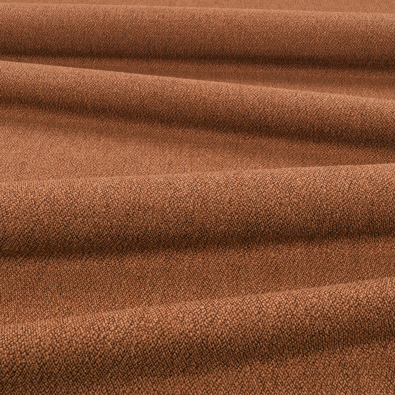 Relief FR Nutmeg Ornate Drapery Fabric by Kirkby Design — draped