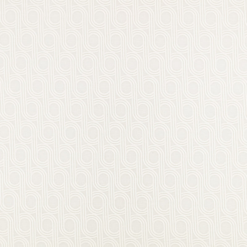 Cornice Drape FR Porcelain Ornate Drapery Fabric by Kirkby Design — flat