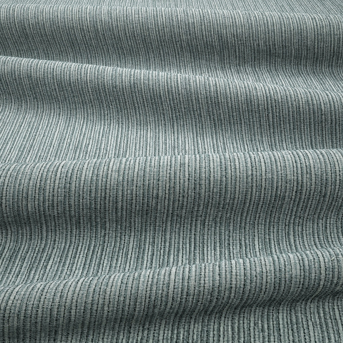Streamline Drape FR Kingfisher Ornate Drapery Fabric by Kirkby Design — draped