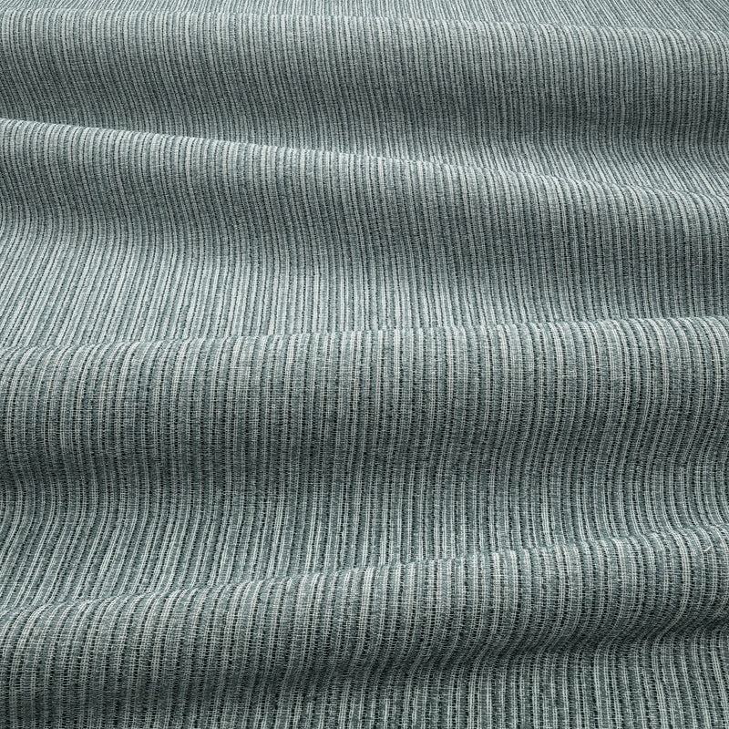 Streamline Drape FR Kingfisher Ornate Drapery Fabric by Kirkby Design — draped