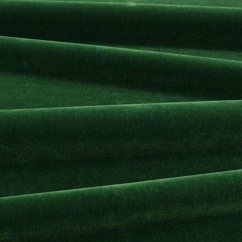 Fuzzy FR Crib 5 Evergreen Fabric by Kirkby Design — draped