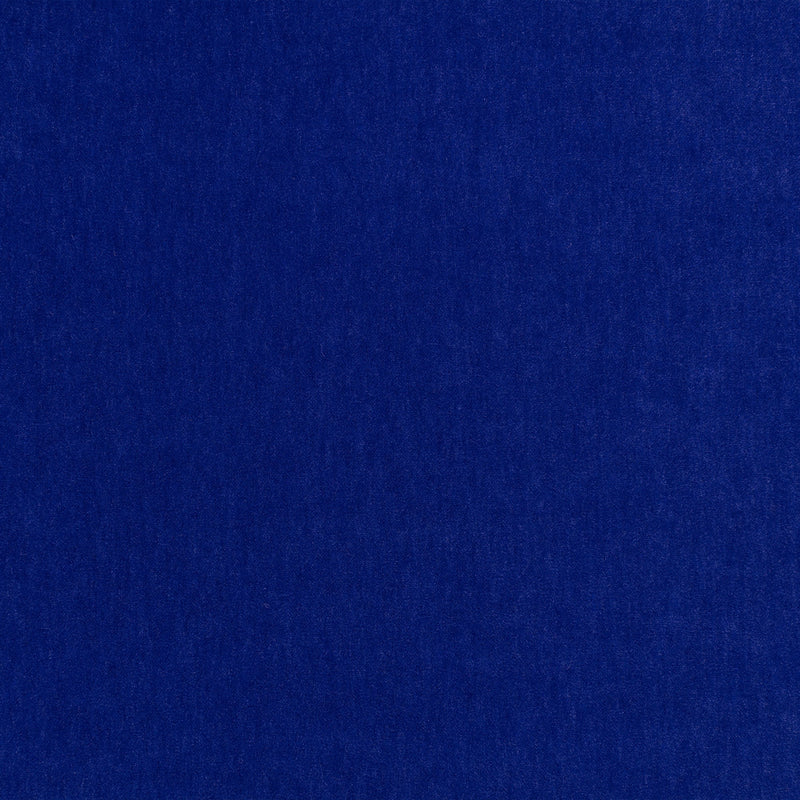 Fuzzy FR Crib 5 Cobalt Fabric by Kirkby Design — flat