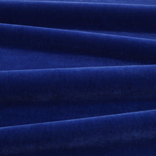 Fuzzy FR Crib 5 Cobalt Fabric by Kirkby Design — draped