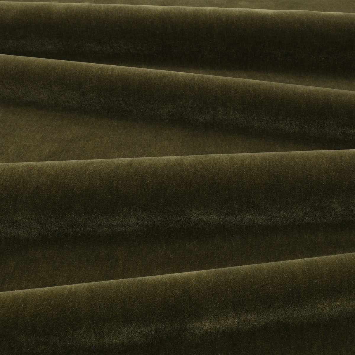 Fuzzy FR Crib 5 Nori Fabric by Kirkby Design — draped