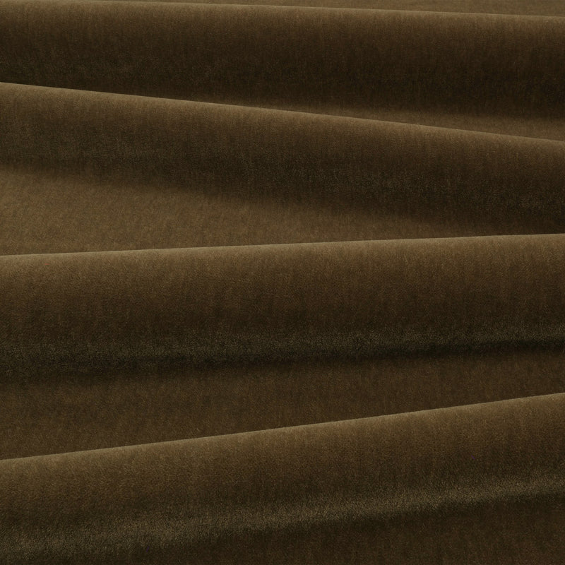 Fuzzy FR Crib 5 Dark Olive Fabric by Kirkby Design — draped