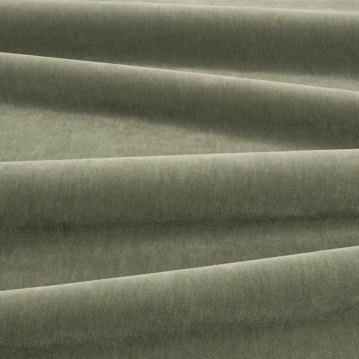 Fuzzy FR Crib 5 Agave Fabric by Kirkby Design — draped