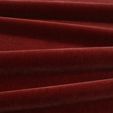 Fuzzy FR Crib 5 Rouge Fabric by Kirkby Design — draped