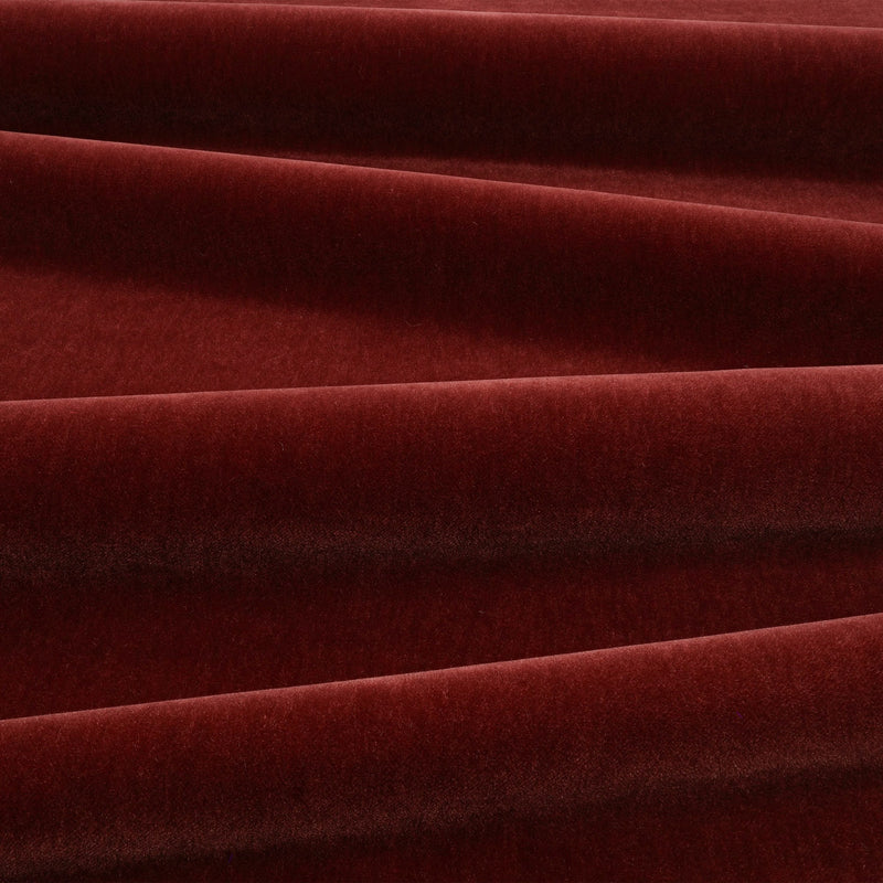 Fuzzy FR Crib 5 Rouge Fabric by Kirkby Design — draped