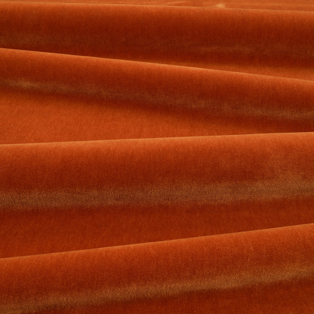 Fuzzy FR Crib 5 Cinnamon Fabric by Kirkby Design — draped