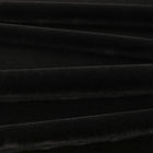 Fuzzy FR Crib 5 Jet Black Fabric by Kirkby Design — draped