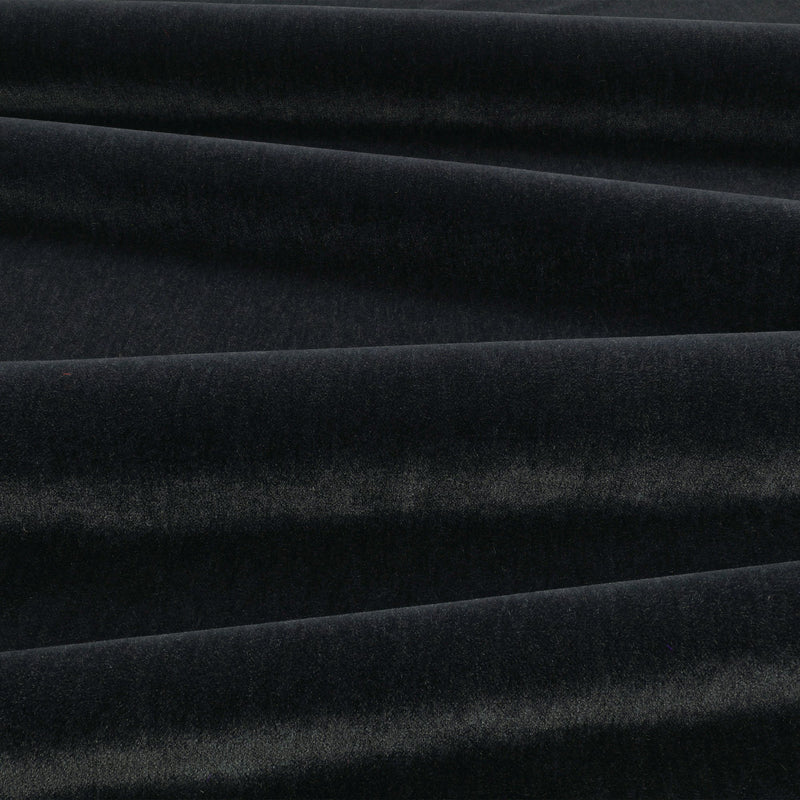 Fuzzy FR Crib 5 Midnight Fabric by Kirkby Design — draped