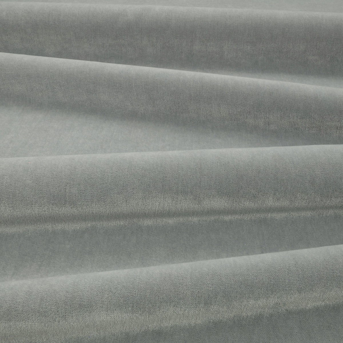 Fuzzy FR Crib 5 Smoke Blue Fabric by Kirkby Design — draped