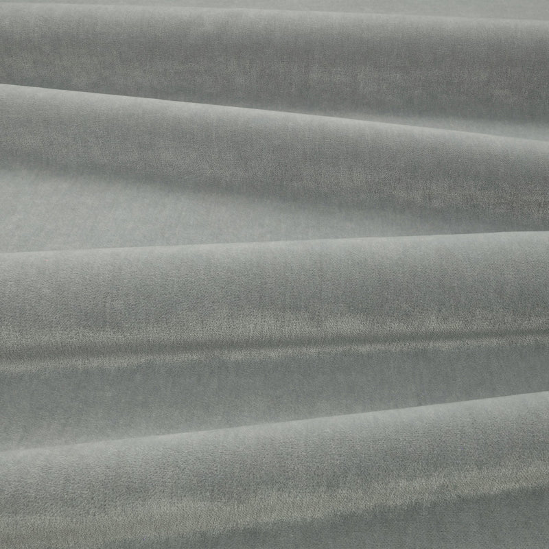 Fuzzy FR Crib 5 Smoke Blue Fabric by Kirkby Design — draped