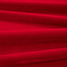 Fuzzy FR Crib 5 Electric Red Fabric by Kirkby Design — draped