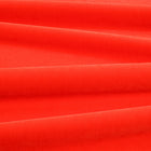 Fuzzy FR Crib 5 Kirkby Red Fabric by Kirkby Design — draped