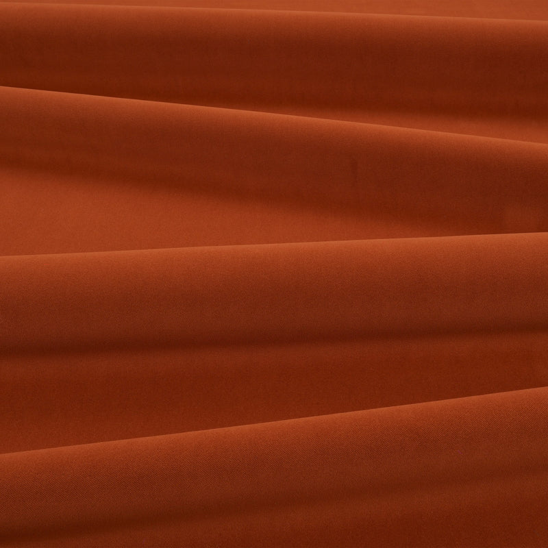Smooth IV Burnt Orange Fabric by Kirkby Design — draped
