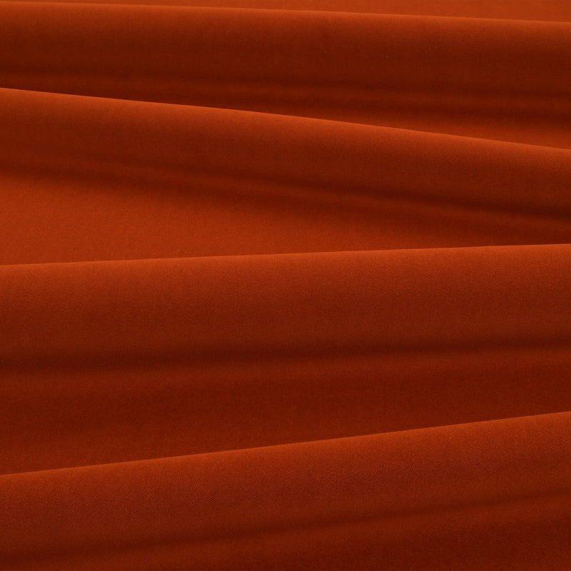 Smooth IV Red Oxide Fabric by Kirkby Design — draped