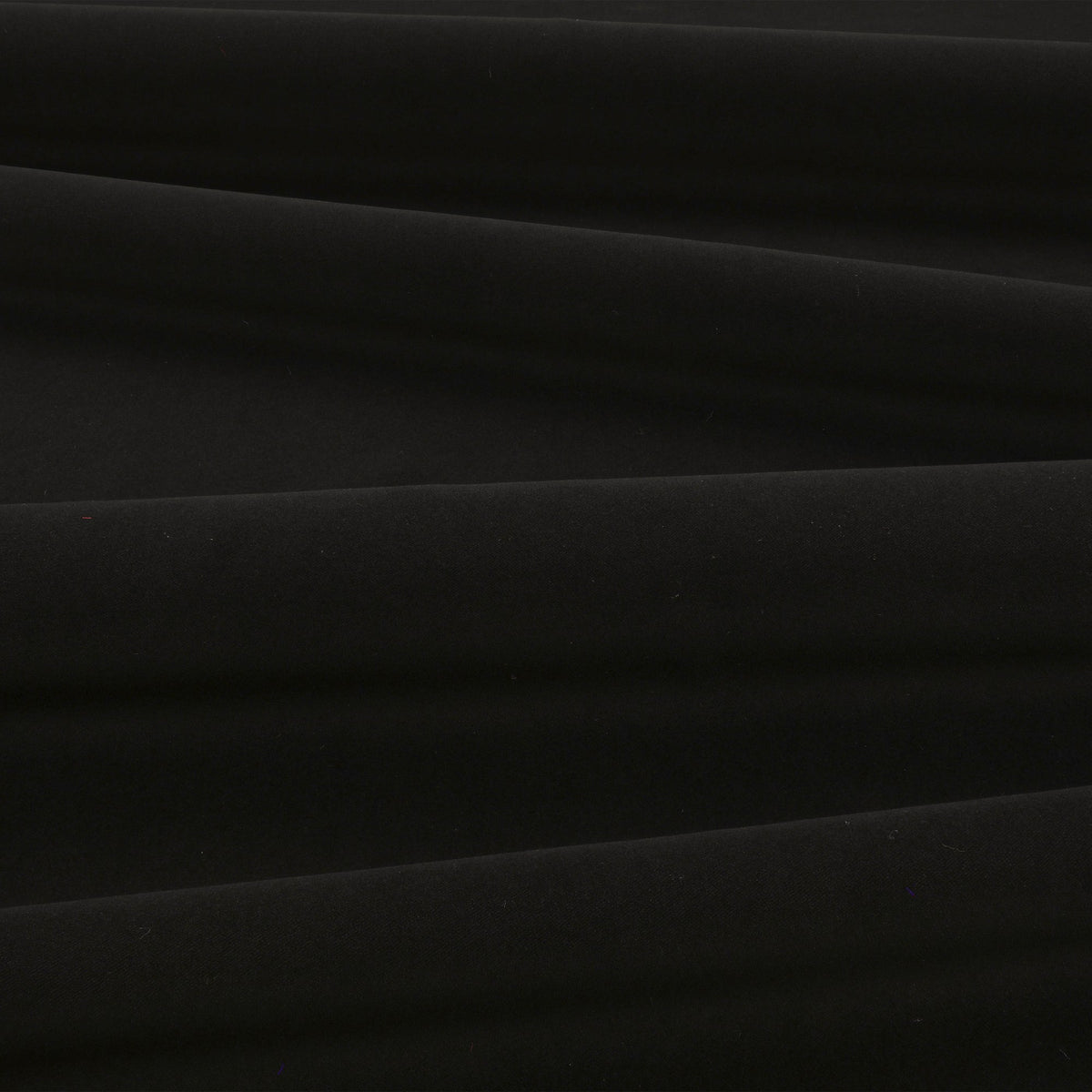 Smooth IV Jet Black Fabric by Kirkby Design — draped