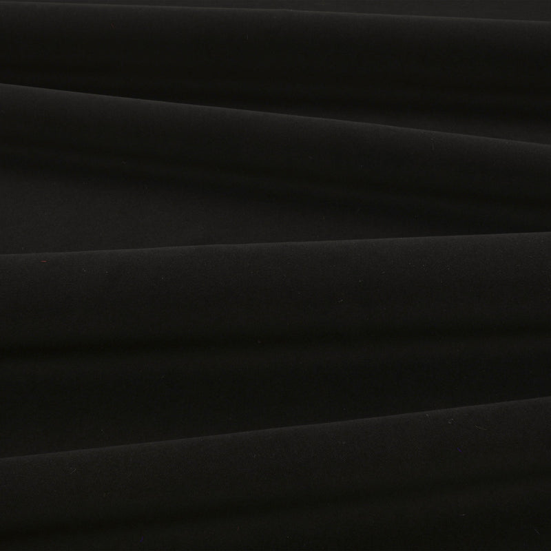 Smooth IV Jet Black Fabric by Kirkby Design — draped