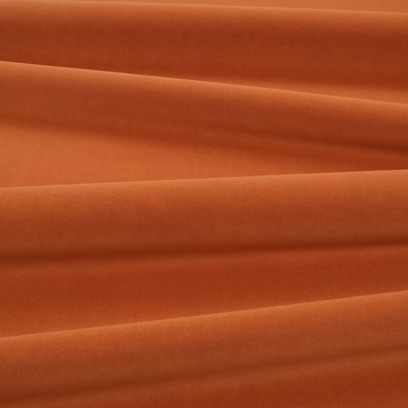 Smooth IV Tangerine Fabric by Kirkby Design — draped
