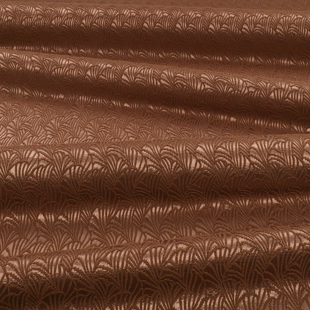Lunette Crater Ornate Fabric by Kirkby Design — draped
