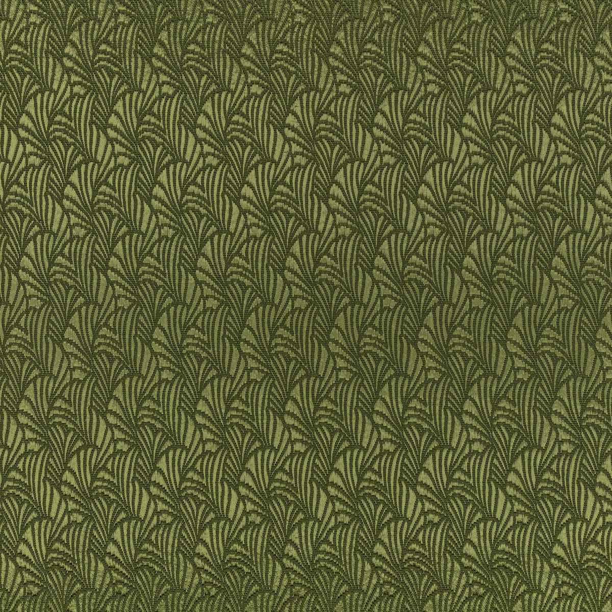 Lunette Monstera Ornate Fabric by Kirkby Design — flat