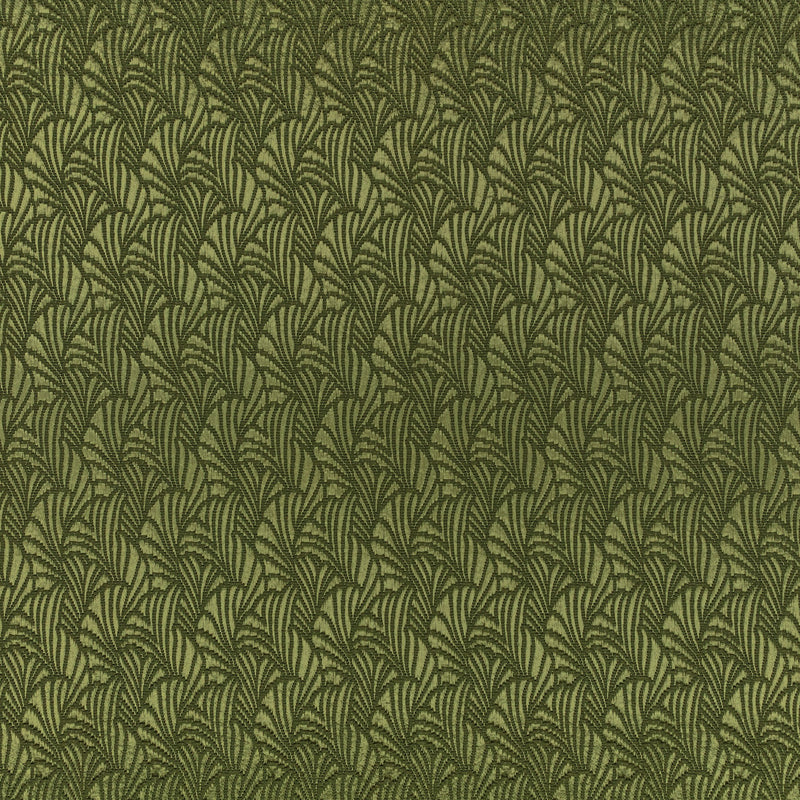 Lunette Monstera Ornate Fabric by Kirkby Design — flat