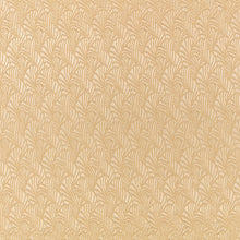 Lunette Soft Gold Ornate Fabric by Kirkby Design — flat
