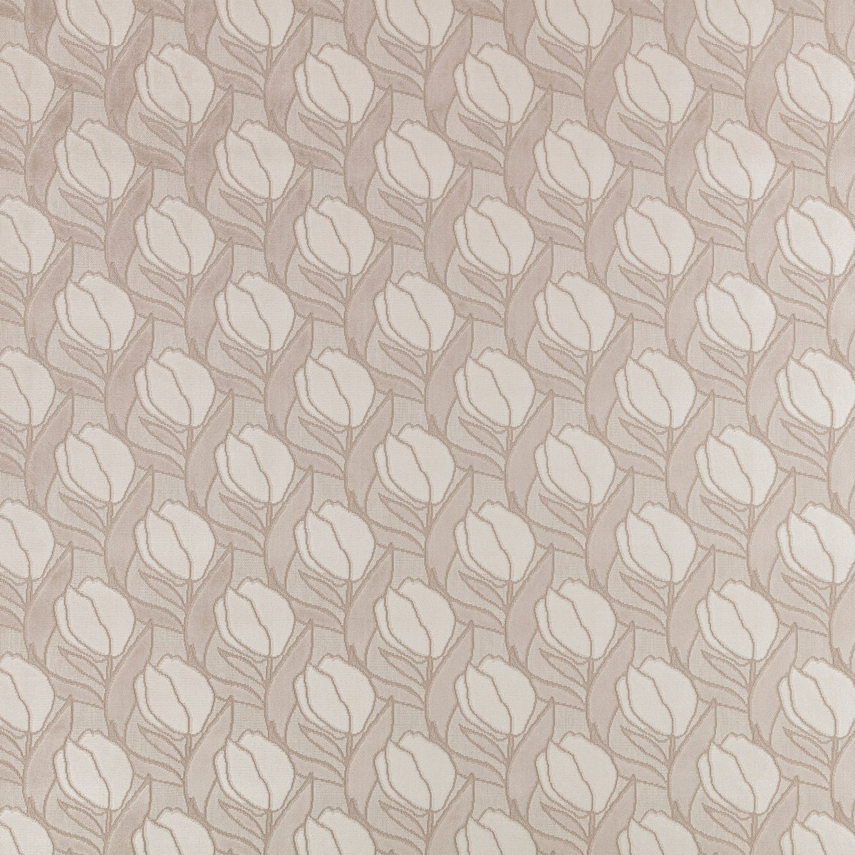 Arabesque FR Crib 5 Parchment Ornate Fabric by Kirkby Design — flat