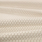 Ornate FR Crib 5 Pearl Fabric by Kirkby Design — draped