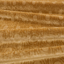 Cornice Straw Ornate Fabric by Kirkby Design — draped