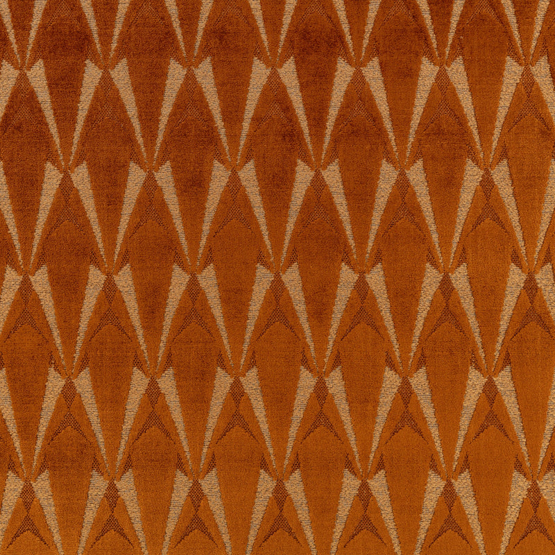 Eventail FR Crib 5 Bonfire Ornate Fabric by Kirkby Design — flat