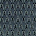 Eventail FR Crib 5 Petrol Ornate Fabric by Kirkby Design