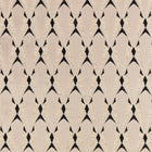 Eventail FR Crib 5 Monochrome Ornate Fabric by Kirkby Design — flat