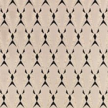 Eventail FR Crib 5 Monochrome Ornate Fabric by Kirkby Design — flat