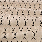 Eventail FR Crib 5 Monochrome Ornate Fabric by Kirkby Design — draped