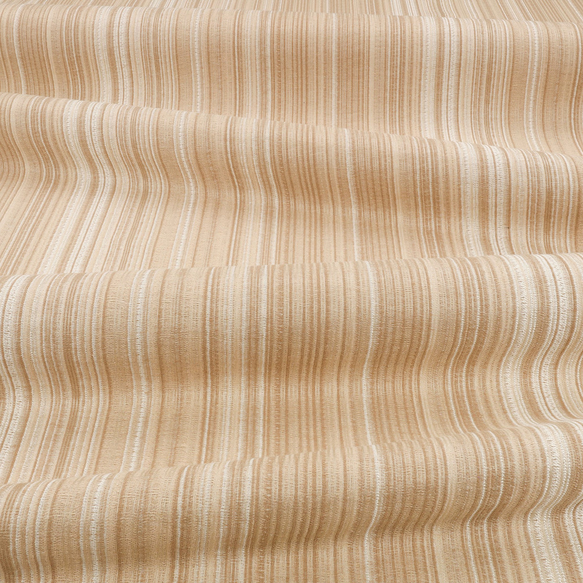 Streamline Natural Ornate Fabric by Kirkby Design — draped