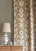 LW 338 581 Kanthakat Black Bronze Fabric by Lewis & Wood