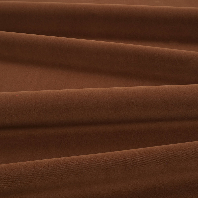 Smooth IV FR Crib 5 Dark Chocolate Smooth IV EasyClean Fabric by Kirkby Design — draped