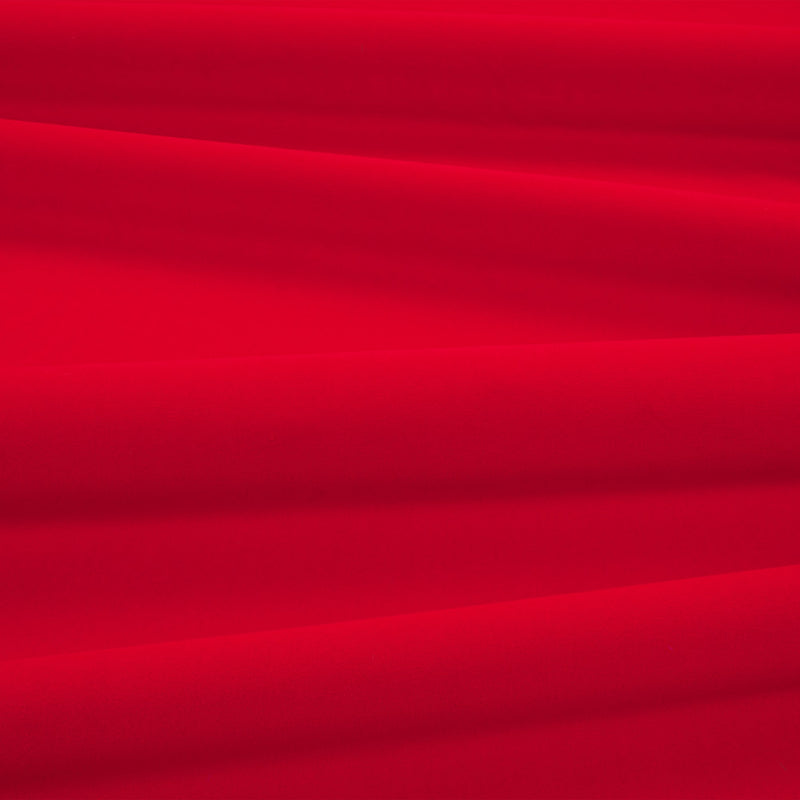 Smooth IV FR Crib 5 Electric Red Smooth IV EasyClean Fabric by Kirkby Design — draped