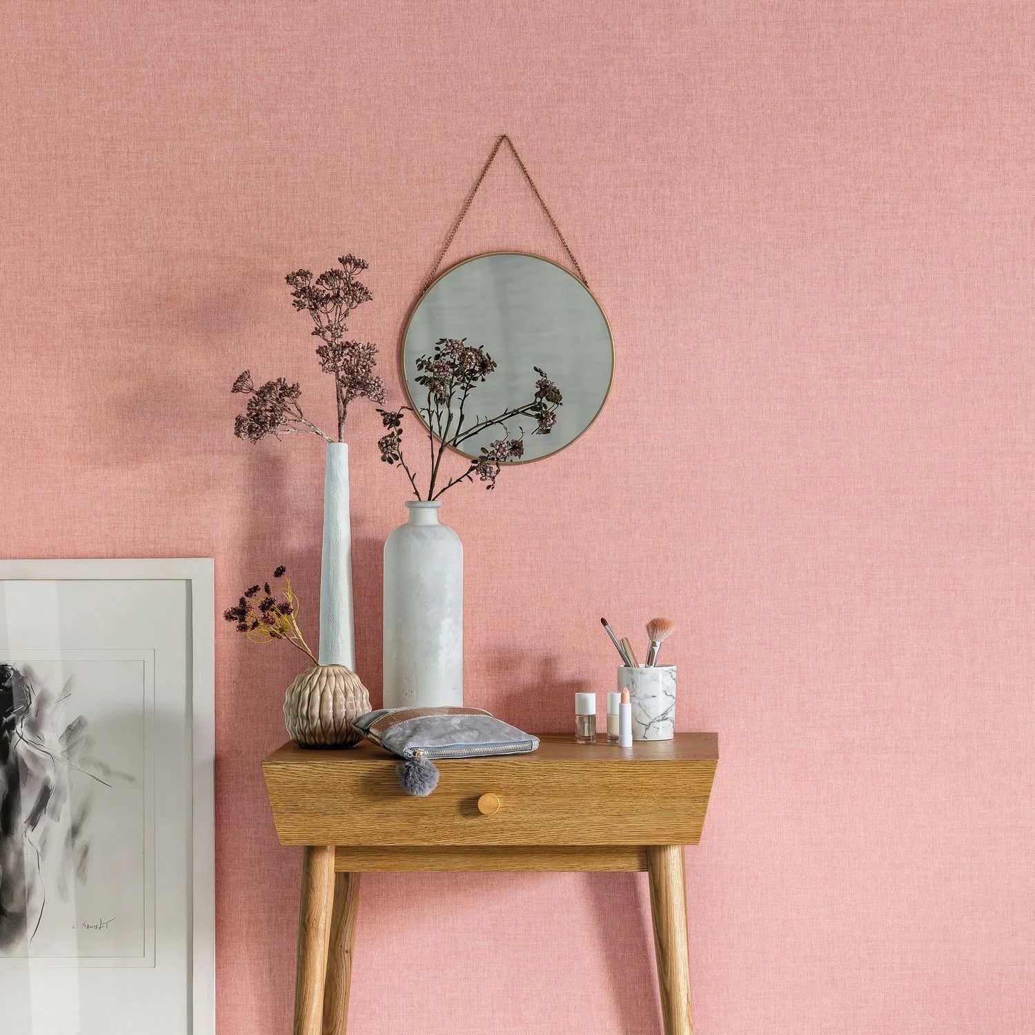 KBO68524407 Linen Uni Kitchen Box Wallpaper by Caselio
