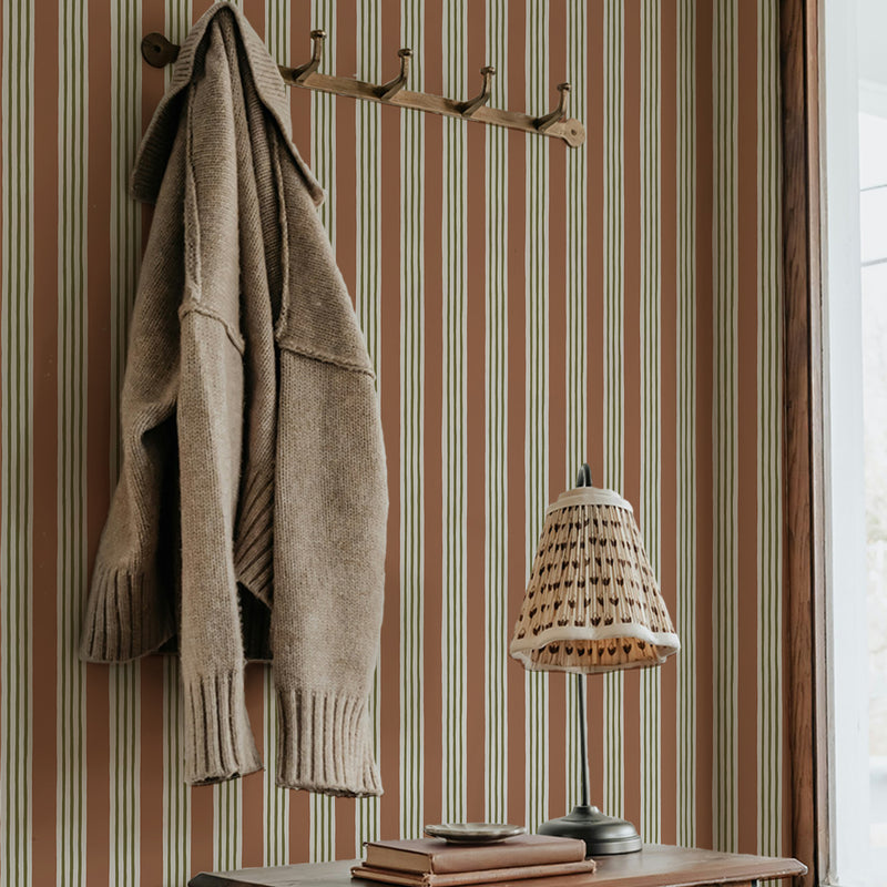 KEM-032-055-056 Kemble Stripe Roll II Wallpaper by Josephine Munsey