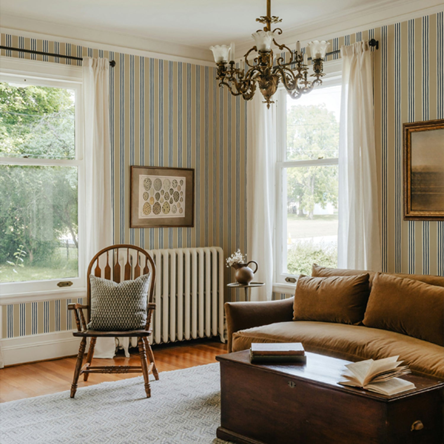 KEM-061-057-015 Kemble Stripe Roll II Wallpaper by Josephine Munsey