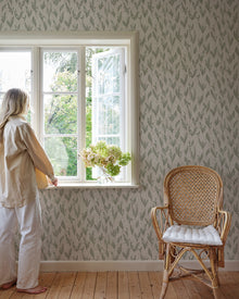 Liljekonvalj Kolonin Spring Green Wallpaper By Sandberg