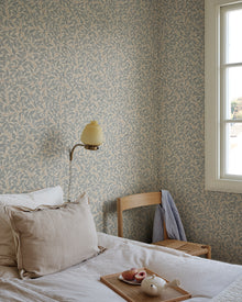 Jonas Misty Blue Kolonin II Wallpaper by Sandberg roomshot