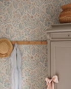 Märta Misty Blue Kolonin II Wallpaper by Sandberg roomshot
