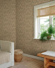 Märta Beige Kolonin II Wallpaper by Sandberg roomshot