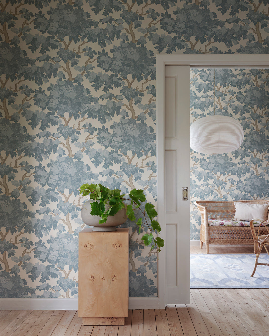 Light Blue Eken Sandberg Edition Wallpaper by Sandberg